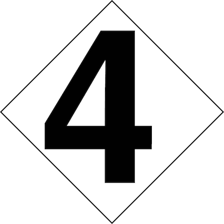 Accuform 0.1 Height, 4.25 Width, Self-Adhesive Polyester NAP1514P